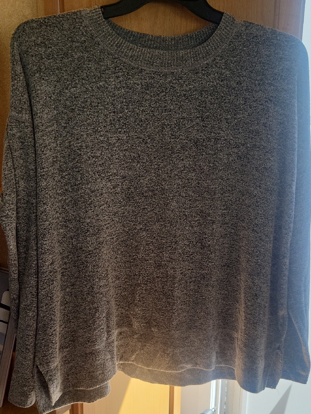 Lucky Brand Gray Marled Crewneck Sweater